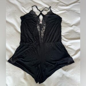 Victoria's Secret Black Lace Chemise